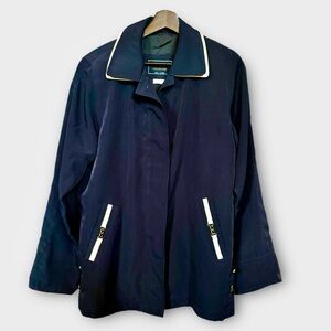 Nuage Lightweight Lined Rain Jacket, Wind Resistant Sm, Navy, Ex Condition